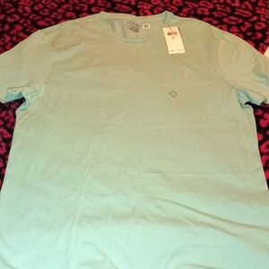 Polo by Ralph Lauren Men's Teal Crew Neck T-Shirt